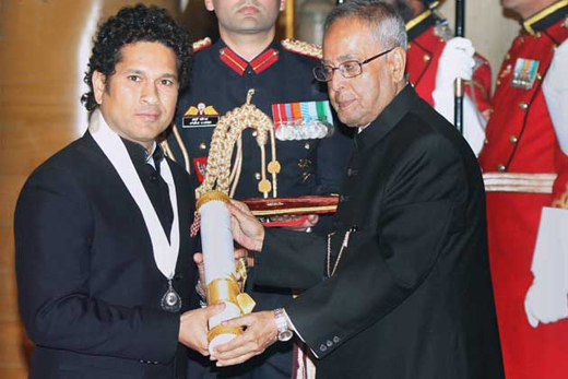 Sachin Tendulkar and CNR Rao conferred Bharat Ratna